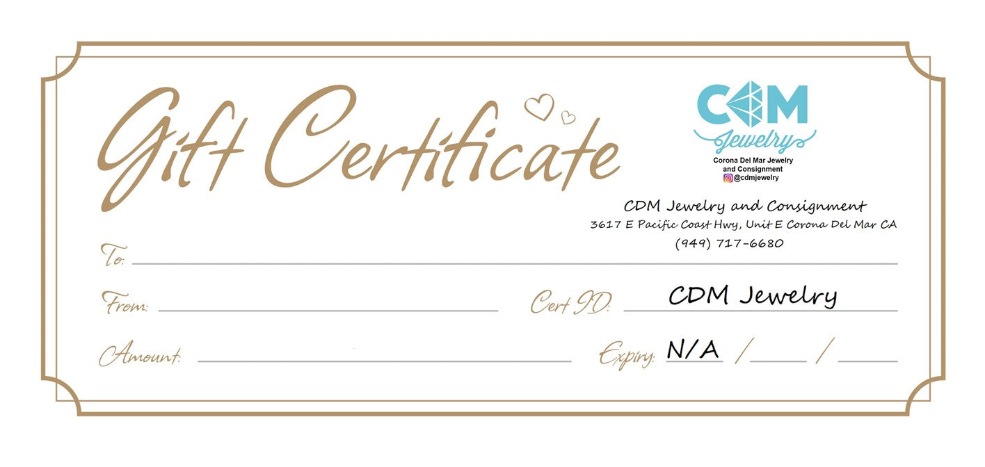 Gift Certificate/ Cards