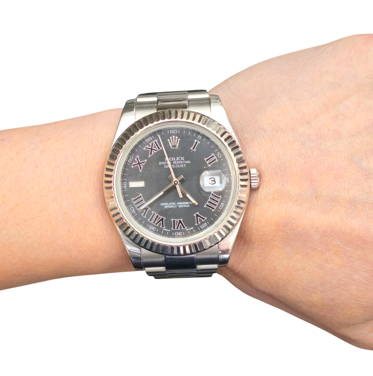 Pre-owned Rolex Datejust 41mm Oyster Band Watch in Stainless Steel