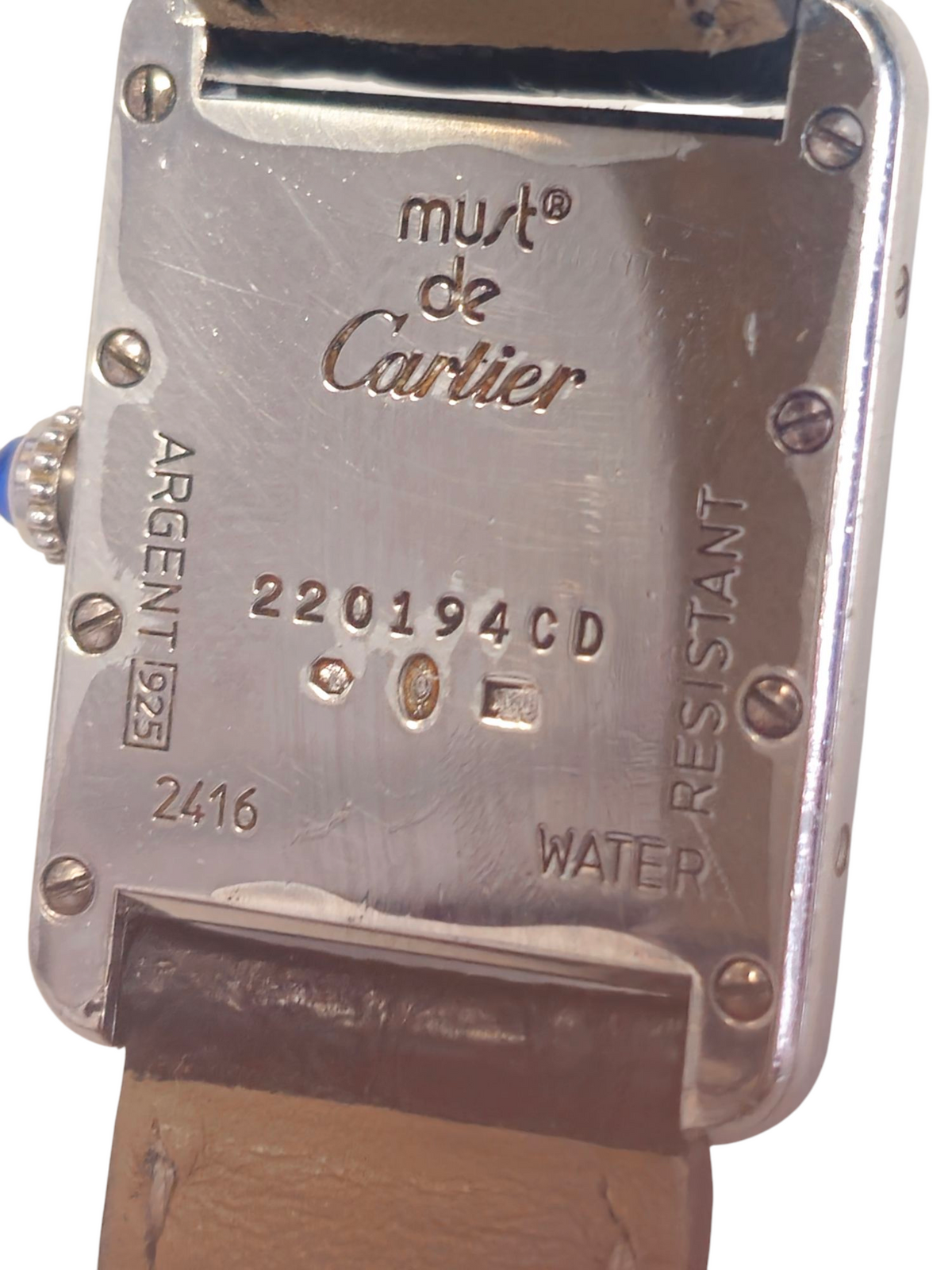 Cartier Must Tank Watch in Stainless Steel