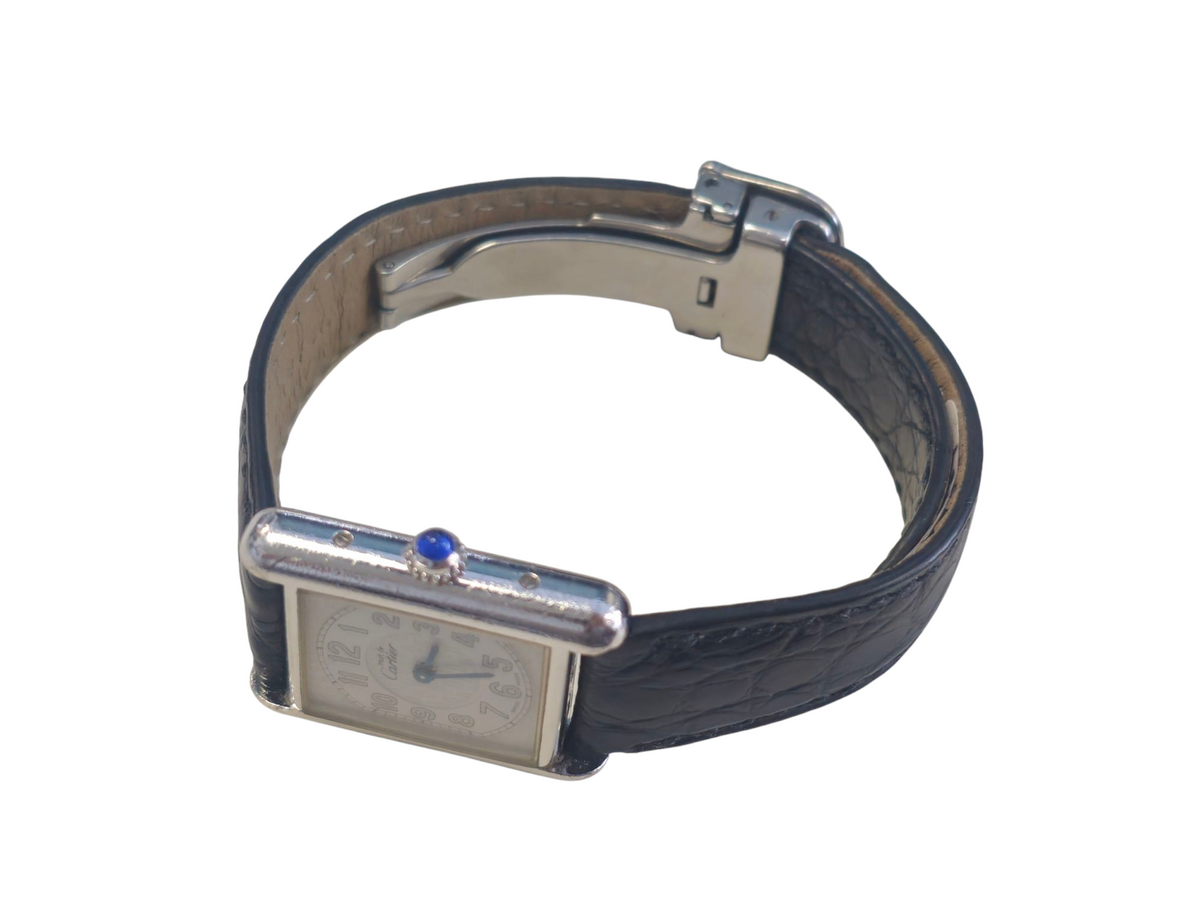 Cartier Must Tank Watch in Stainless Steel
