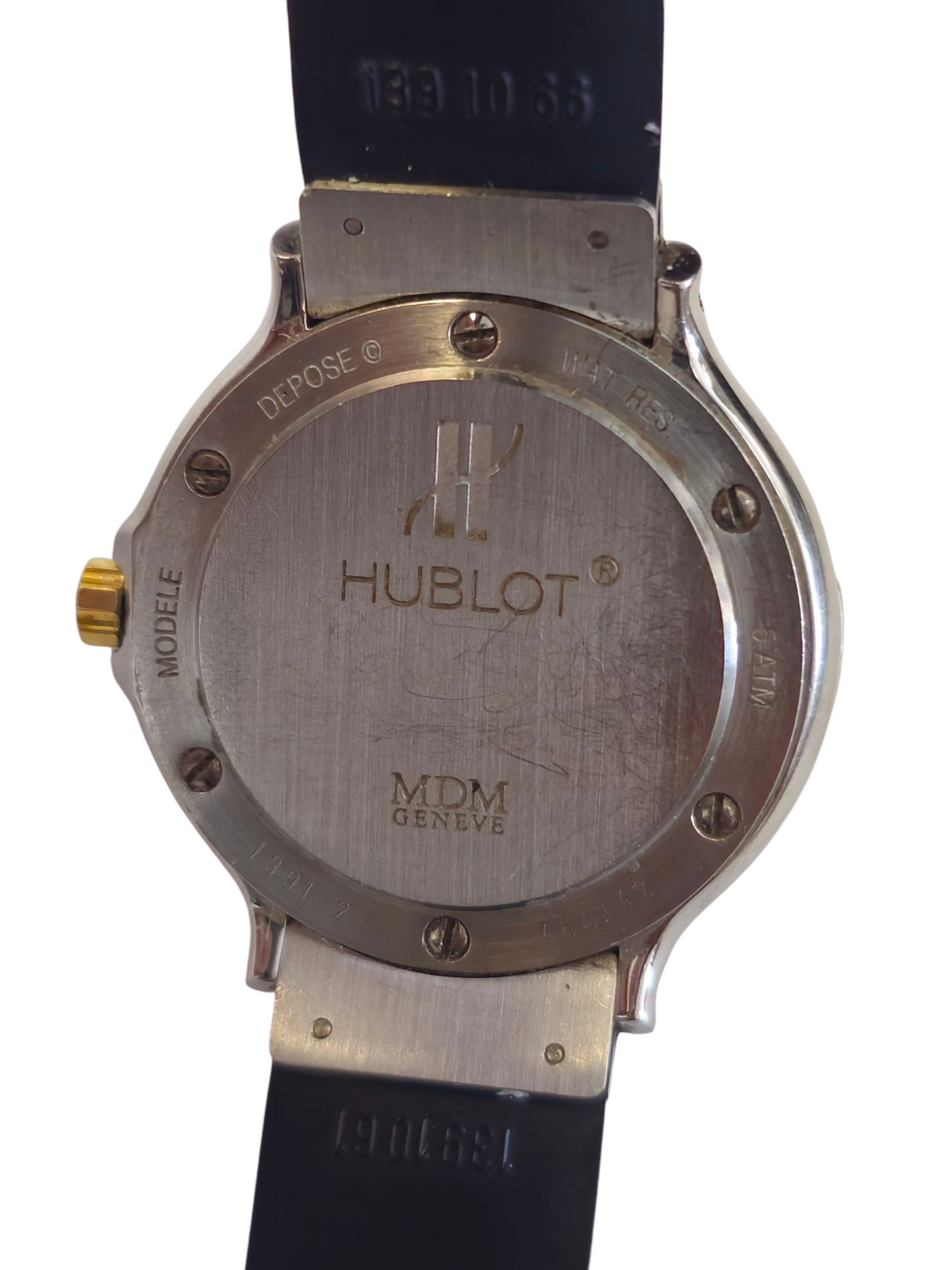 Hublot Ladies Watch Classic 28mm Blue Diamond Dial Two Tone