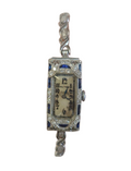 Waltham Ladies Watch with Diamond and Sapphires Circa 1950
