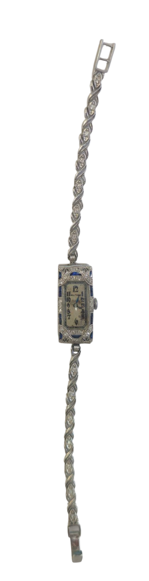 Waltham Ladies Watch with Diamond and Sapphires Circa 1950