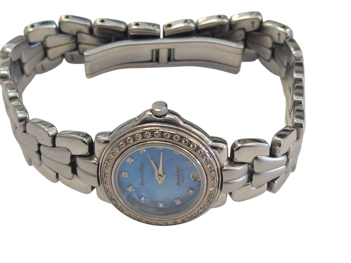 Roven Dino Women's Watch in Stainless Steel with Diamond Bezel