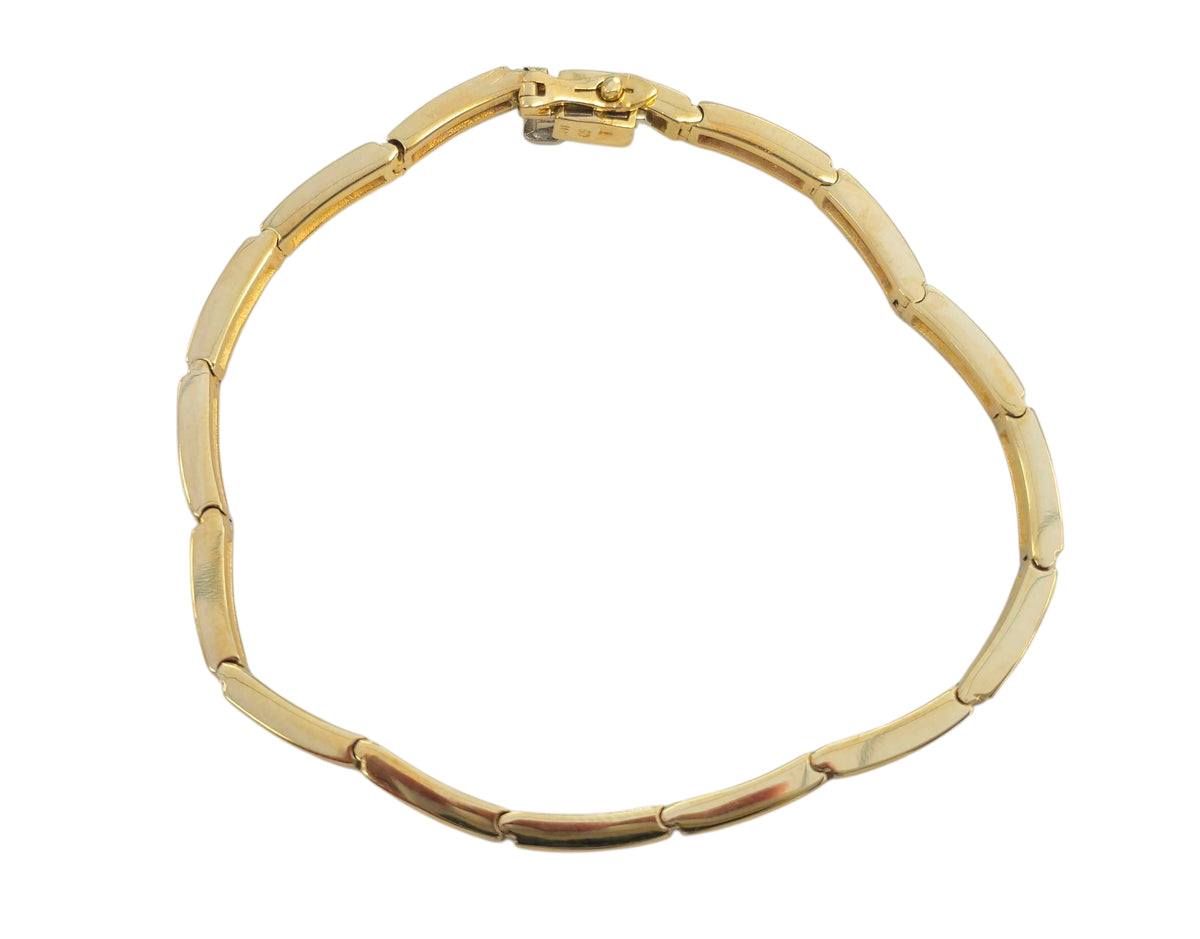 Channel Set Diamond Tennis Bracelet in 14 Karat Yellow Gold