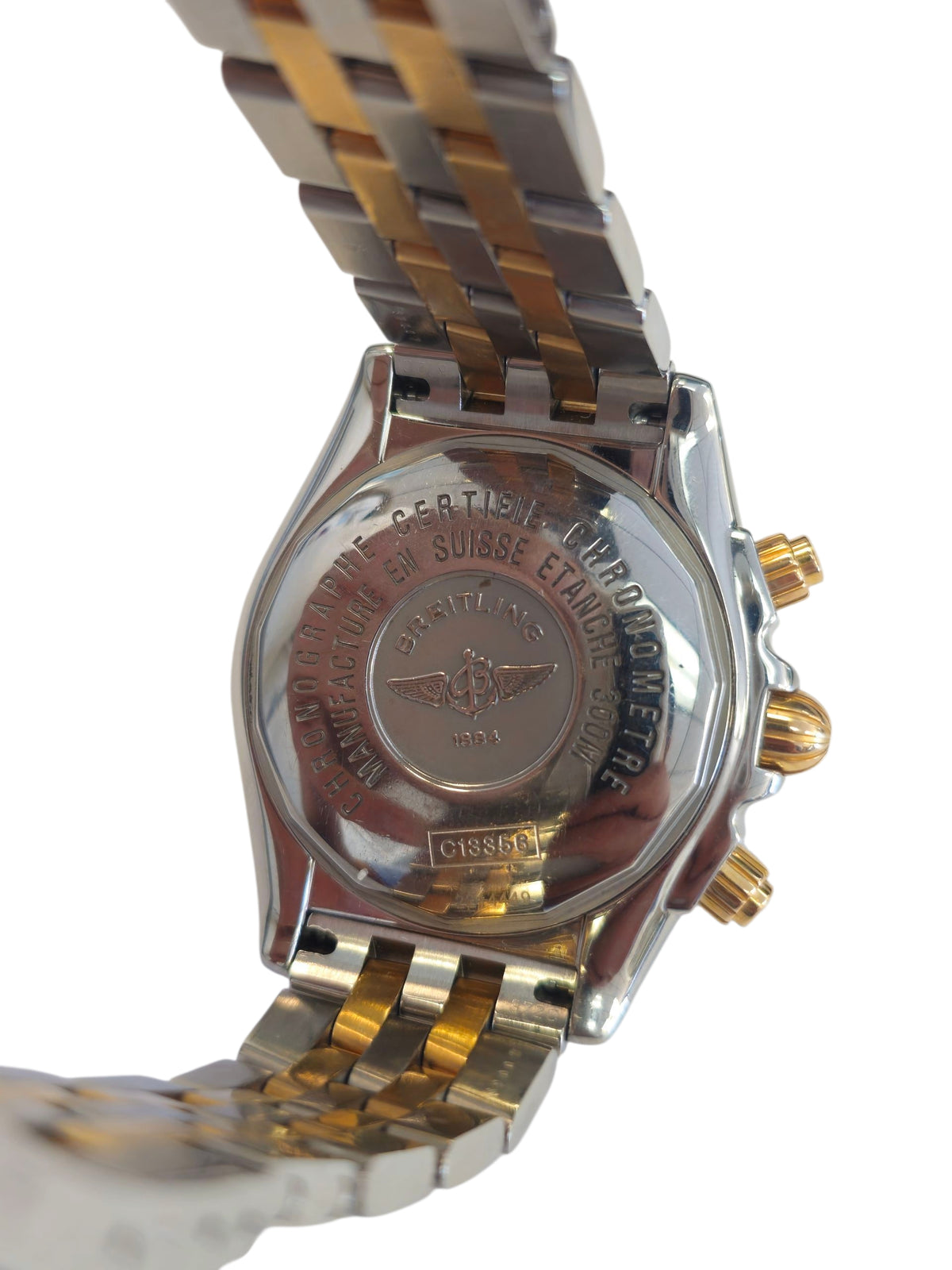 Breitling Chronomat Mother of Pearl Diamond Dial in Stainless Steel and Rose Gold
