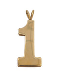“1” Pendant in 14 Karat Yellow Gold