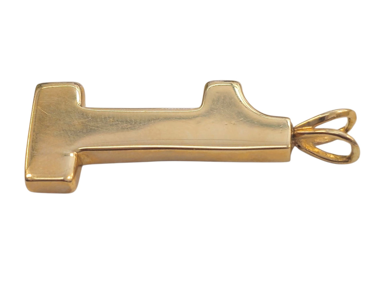 “1” Pendant in 14 Karat Yellow Gold