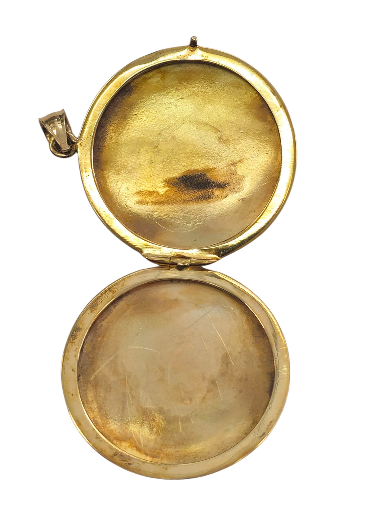 Vintage Floral Locket Pendant in 14 Karat Yellow Gold