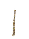 Ladies Tennis Bracelet with Diamond in 14 Karat Yellow Gold