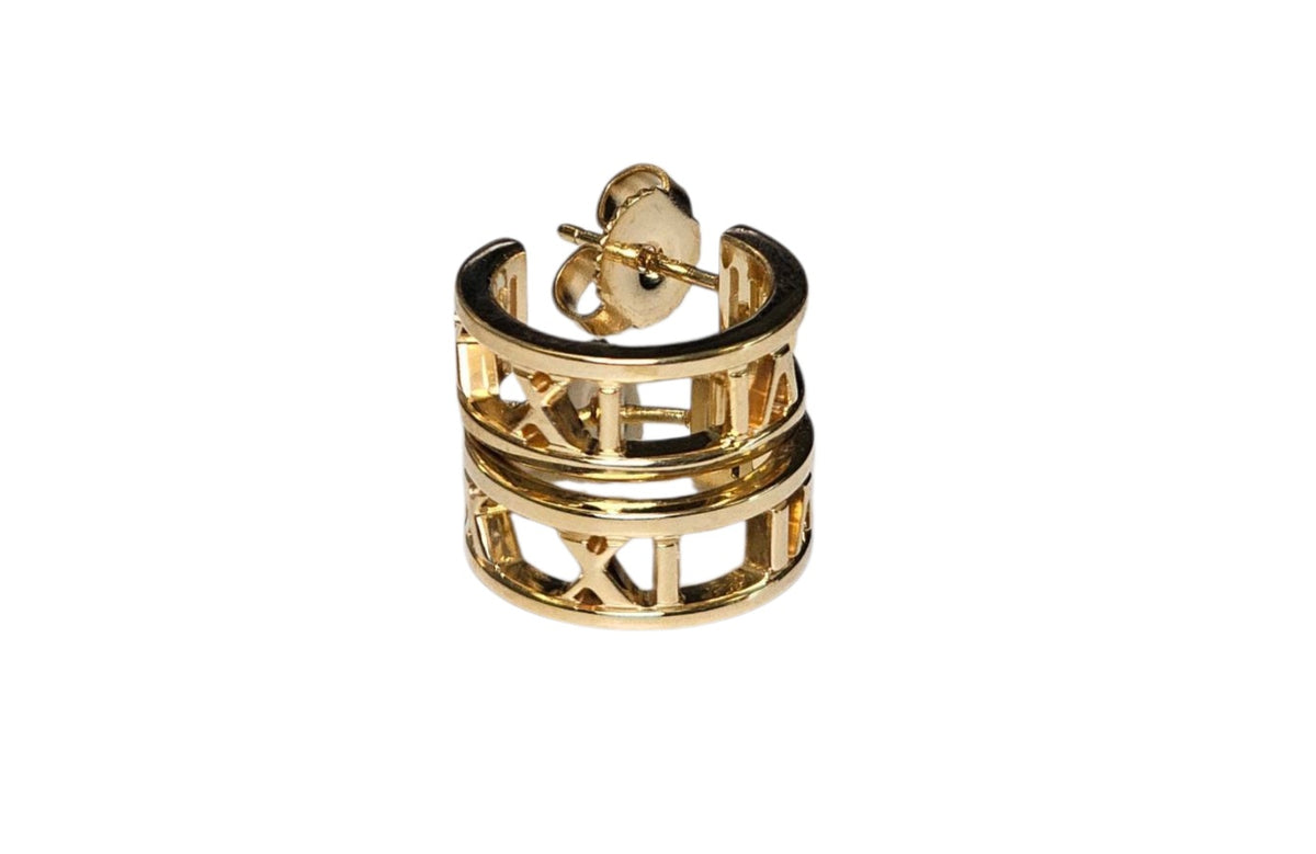 TIFFANY CO. Atlas Open Earrings in 18 Karat Gold