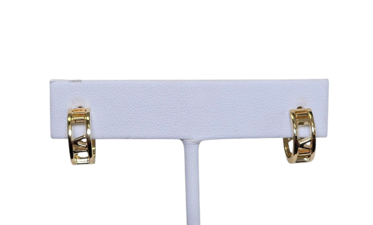 TIFFANY CO. Atlas Open Earrings in 18 Karat Gold