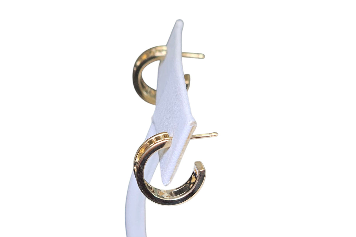 TIFFANY CO. Atlas Open Earrings in 18 Karat Gold