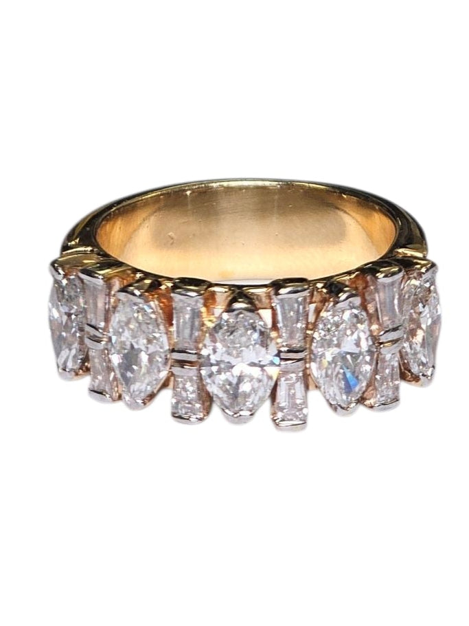 Diamond Yellow Gold Ring in 14 Karat yellow Gold