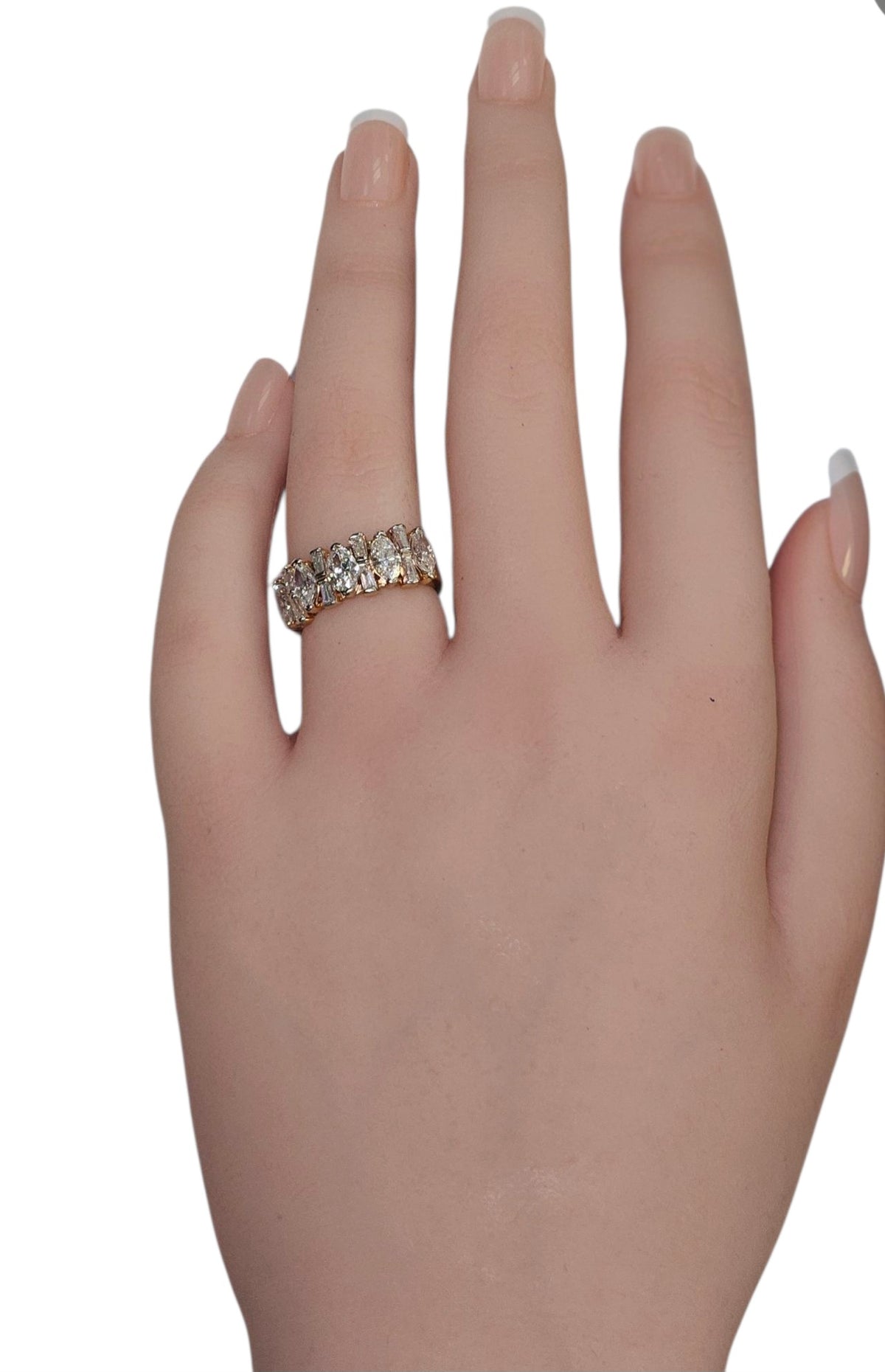 Diamond Yellow Gold Ring in 14 Karat yellow Gold