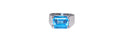 Blue Topaz Ring In 18 Karat White Gold