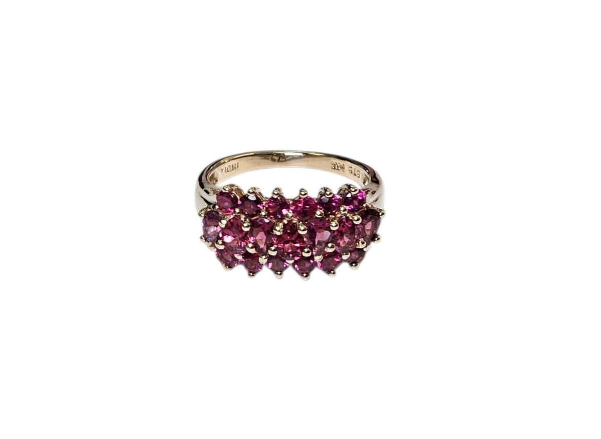 Pink Tourmaline Ring in 14 Karat Yellow Gold
