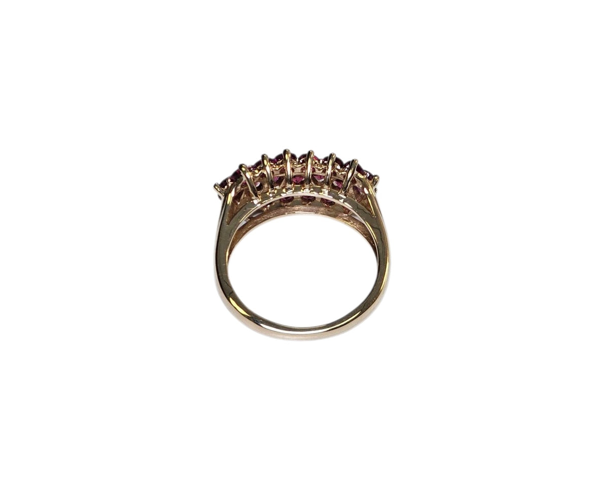 Pink Tourmaline Ring in 14 Karat Yellow Gold