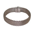 Stainless Steel Mesh Vintage Bracelet in Sterling Silver