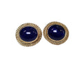 Lapis Lazuli Earrings in 14 Karat Yellow Gold