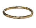 Twisted Bangle Bracelet in 14 Karat Yellow Gold