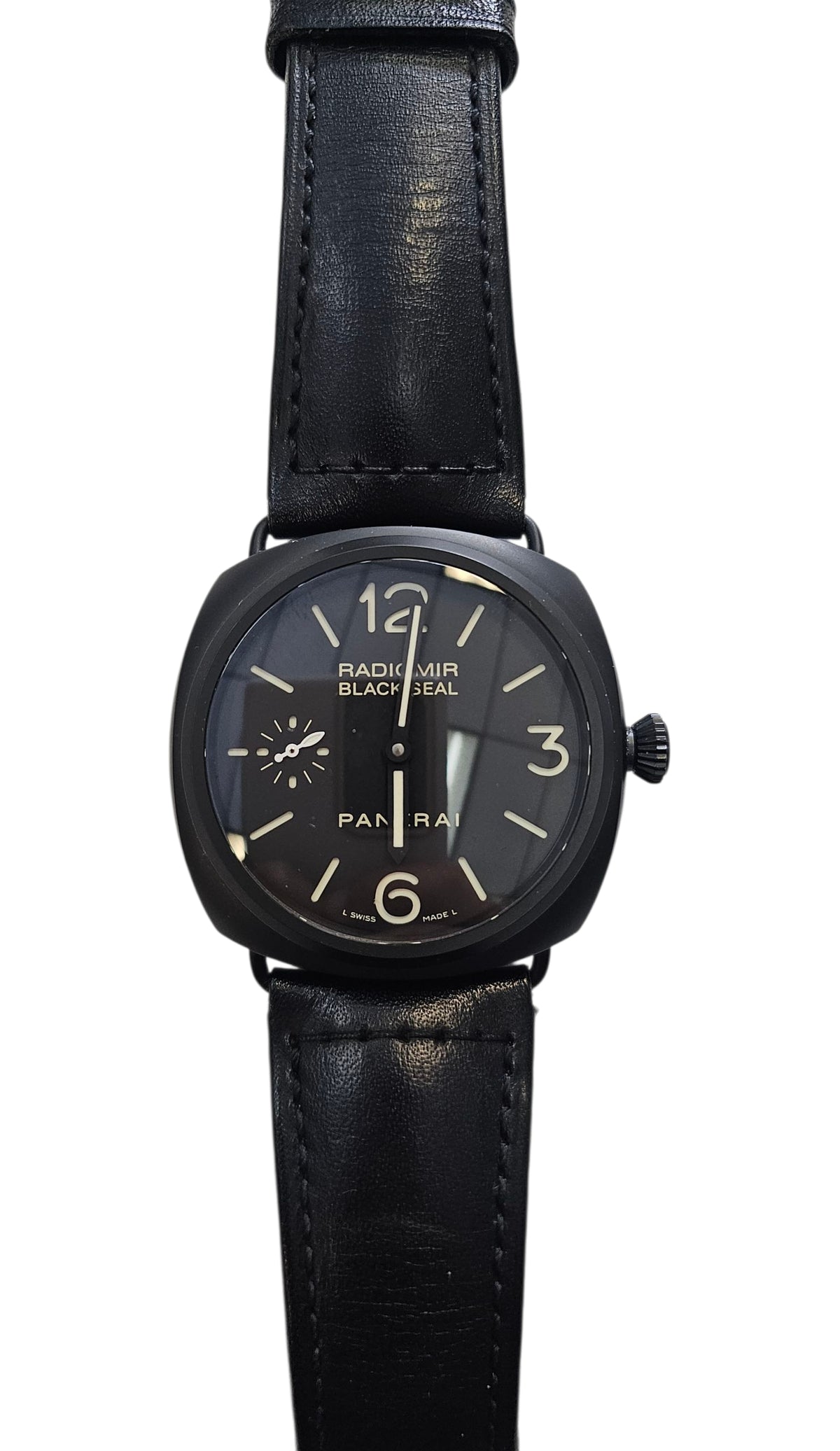 Panerai Ceramic Black Seal Watch in Stainless Steel