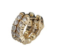 Diamond Hoop Earring in 14 Karat Yellow Gold