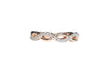 Twisted Ladies Diamond Band Ring in 10Karat Rose Gold