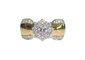 Flower Diamond Ring in 18 Karat Yellow Gold