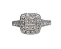 Diamond Halo Ring in 14Karat White Gold