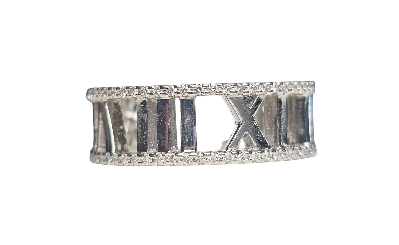 Tiffany & Co. Atlas Diamond Ring in 18 Karat White Gold – CDM