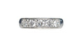 Diamond Band Ring in 18 Karat White Gold