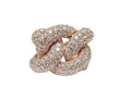 Knotted Diamond Ring in 14Karat Rose Gold