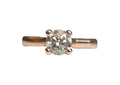 Diamond Solitaire Engagement Ring made in 14-Karat Rose Gold