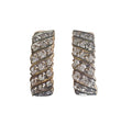 Diamond Half Hoop Earrings in 14Karat Yellow Gold