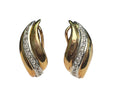 Diamond and Gold Stud Earrings in 14kt Yellow Gold&nbsp;