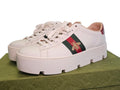 Gucci Ace Embroidered Platform Sneaker - White