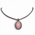 Authentic David Yurman Rose Quartz and Diamonds Albion Pendant Necklace With Chain