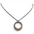 Authentic David Yurman Helena Medium Pendant Necklace with Diamonds and 18K Yellow Gold