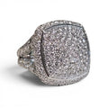 Authentic David Yurman Diamond Ring in 18 Karat White Gold