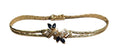 Blue Sapphire and Diamond Bracelet in 14 Karat Yellow Gold