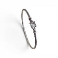 Authentic David Yurman Diamond Chatelaine 3mm Bracelet with Prasolite and Pave Diamonds