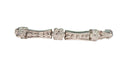 Vintage Floral Design Diamond Bracelet in 14Kt White Gold