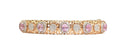 Pink Sapphire and Diamond Negative Space Style Bangle Bracelet made in 18-Karat Rose Gold