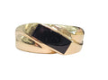 Onyx Band Ring in 14 Karat Yellow Gold