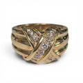 Tiffany & Co. X Diamond Ring in 18KT Yellow Gold