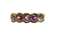 Multi-Colored Sapphire Ring in 18 Karat Yellow Gold