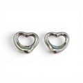 Tiffany & Co. Elsa Peretti Open Heart Stud Earrings In Silver
