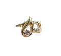 Diamond Swirl Cocktail Ring in 14 Karat Yellow Gold