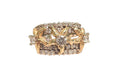 Starfish Diamond Ring in 14 Karat Two Tone Gold